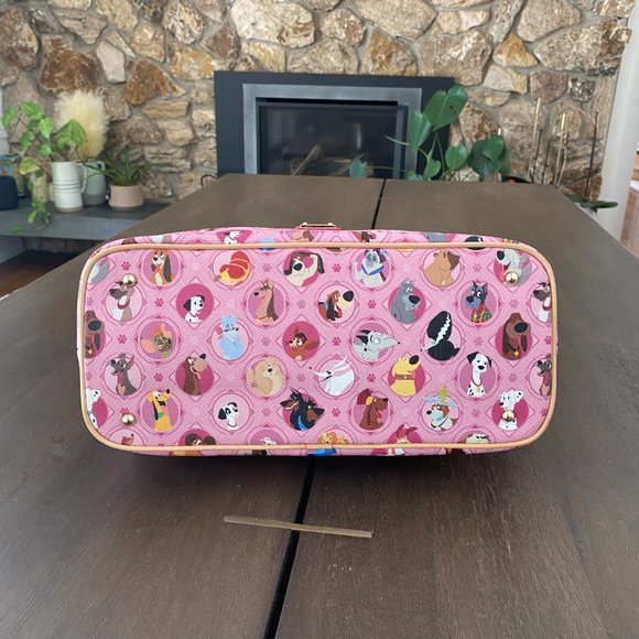 NWT Disney Dooney & Bourke Pink Dog Shopper Tote Handbag - Picture 5 of 10